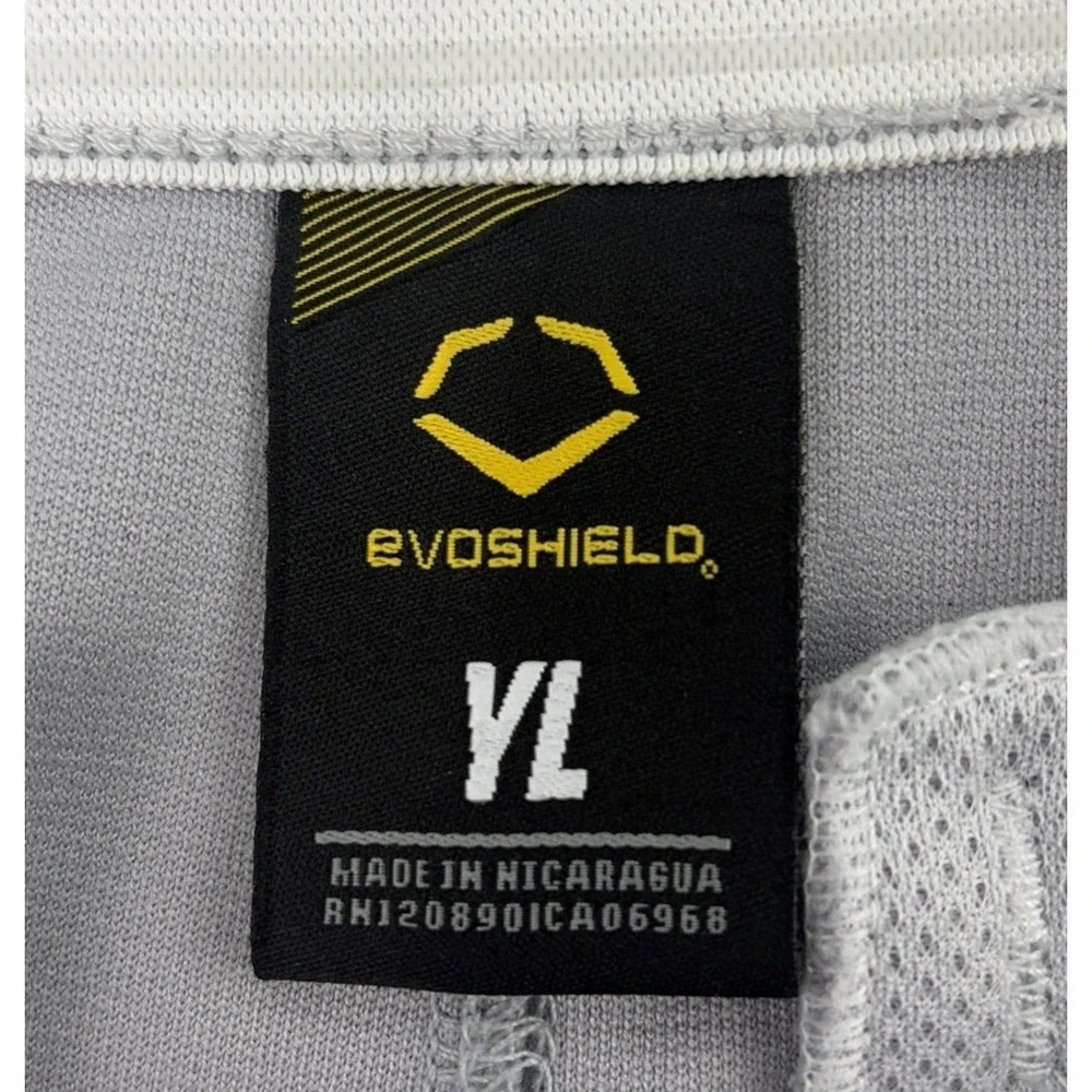 Evoshield Youth Boy's Large Gray Red Piping Baseball Pants Excellent